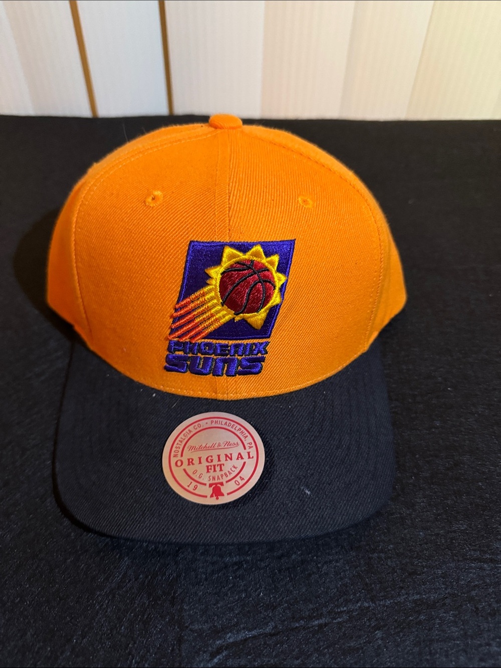 Mitchell & Ness Phoenix Suns Orange and Black Kids Snapback Hat